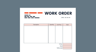SPECIAL REQUEST WORK ORDER